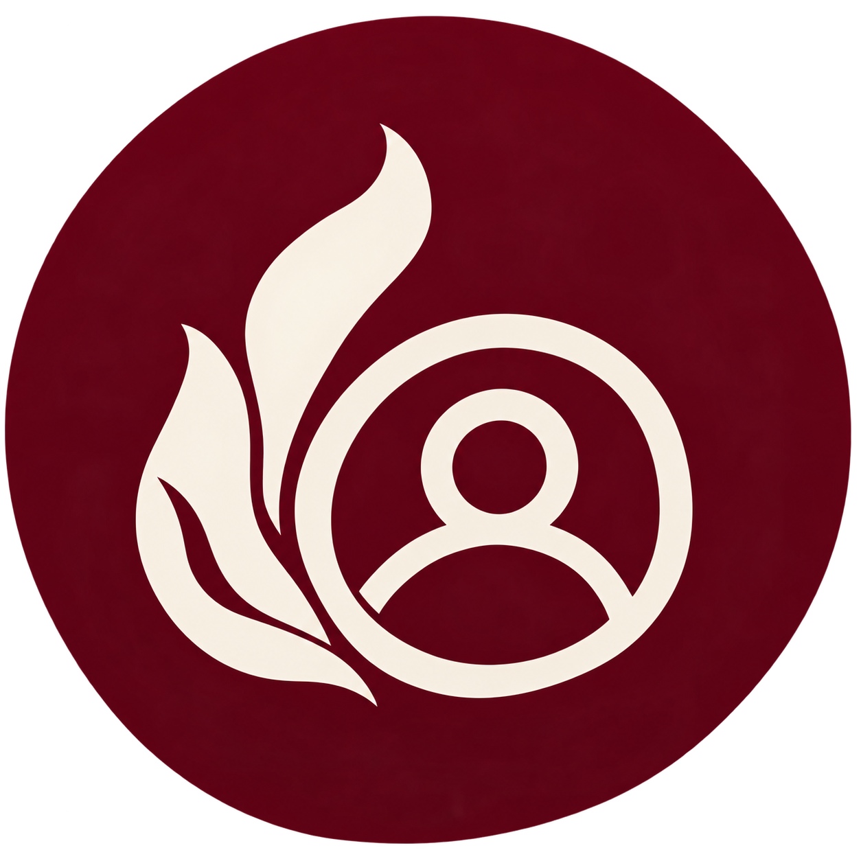 Ivory Flame and Person Emblem