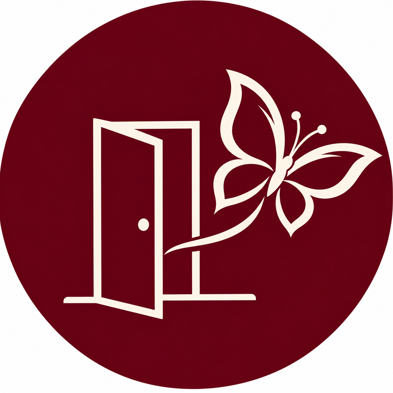 Open Door Butterfly Emblem